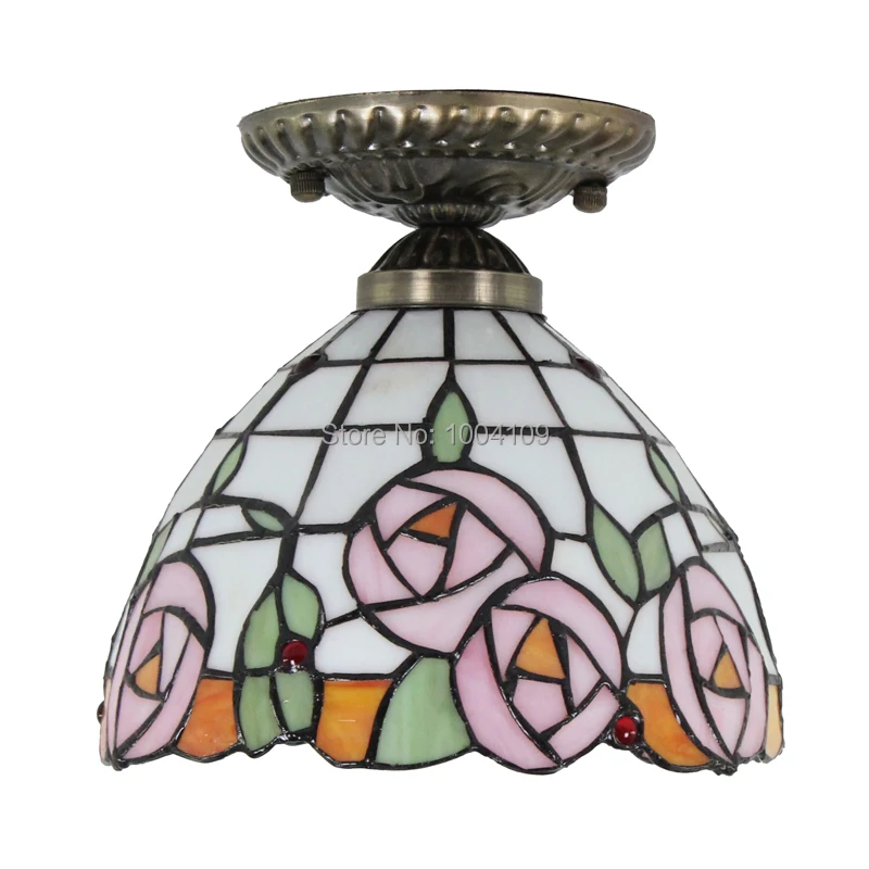 CE08003-tiffany ceiling lamp stained glass.JPG