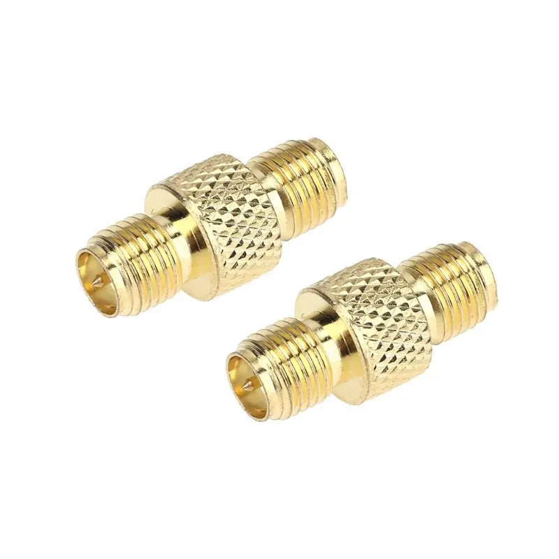 2pcs SMA Female to Female Barrel Adapter RF Coaxial Connector Straigh