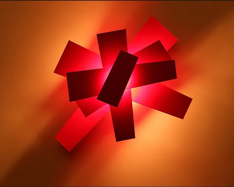 big bang wall lamp red