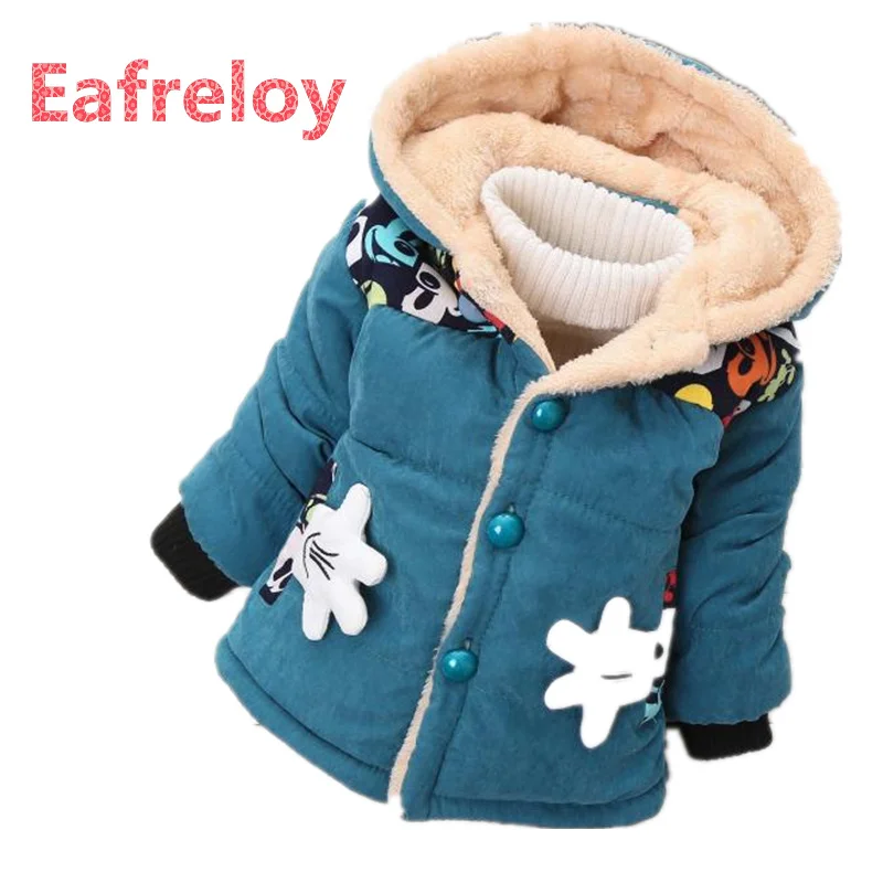 Eafreloy 1 4 Years Baby Boys Jackets Autumn Winter Jacket For Boys Infant Coat Kids Warm Cotton