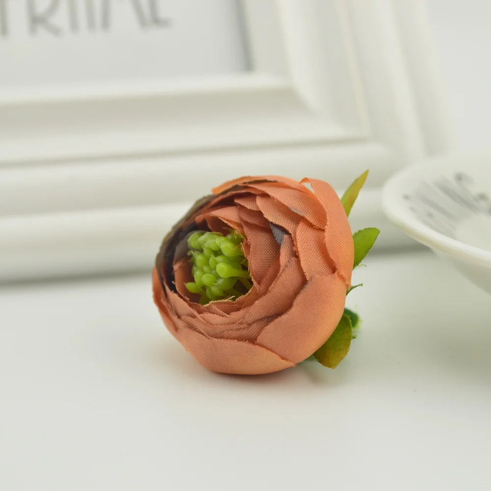 5 шт. шелковые Чайные розы тычинки для рукоделия дома Свадебные украшения, аксессуары diy букет невесты недорогие искусственные цветы