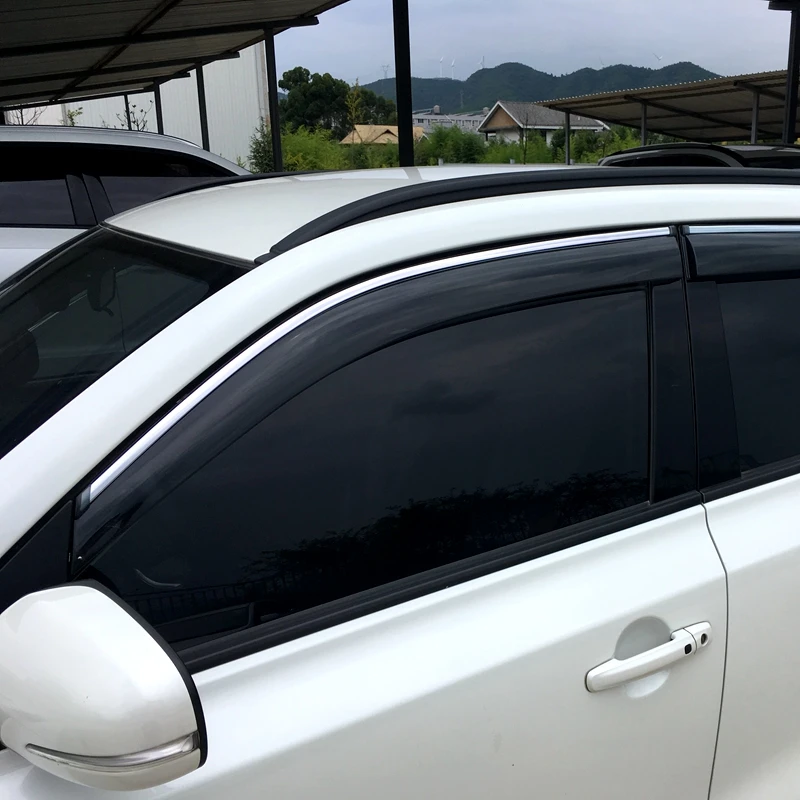 Для Suzuki Vitara 2016 2017 Пластиковый черный оконный козырек Vent Shades Защита от солнца и