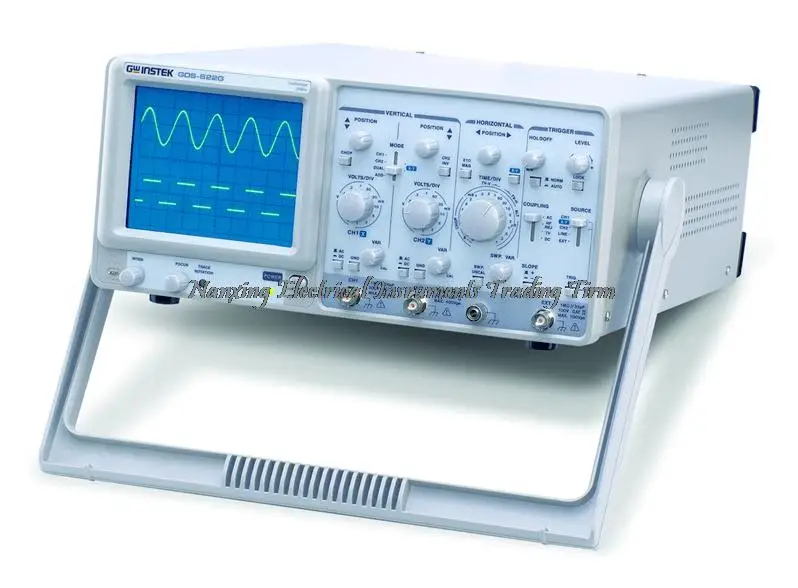 

Fast arrival Gwinstek GOS-622G 20MHz, 2-Channel , Analog Oscilloscope with Hold Off Function