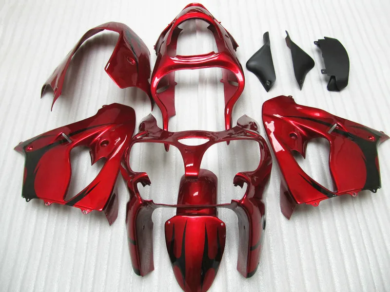 

Wine Red Fairings For Kawasaki Ninja ZX9R 2003 2002 02 03 Metallic Style Fairing Kit EMS Free XX92