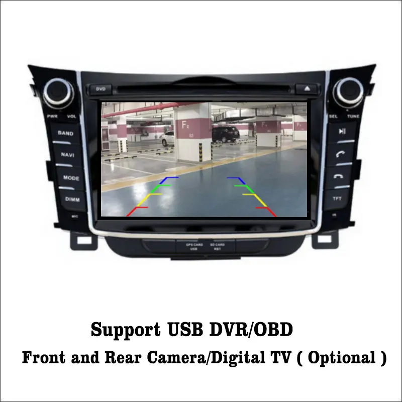 Excellent Android 7.1 2G RAM For Hyundai i30/Elantra GT Car Radio Audio Video Multimedia DVD Player WIFI DVR GPS Navi Navigation 4
