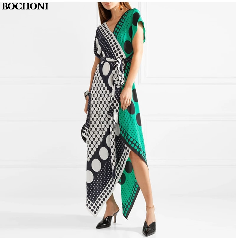 BOCHONI 2018 Новое поступление Цвет соответствующие Асимметричная волновой точки