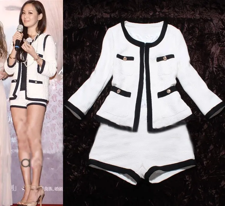 white short suit womens