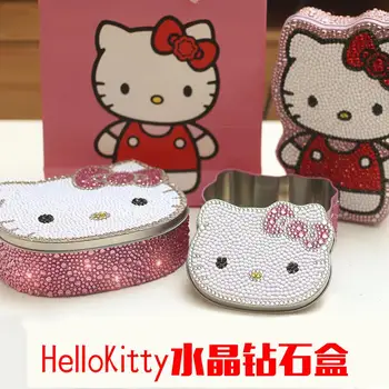

handwork diy Jewelry Box kt cat cute storage box Crystal diamond Cartoon 5D DIY diamond painting cross stitch