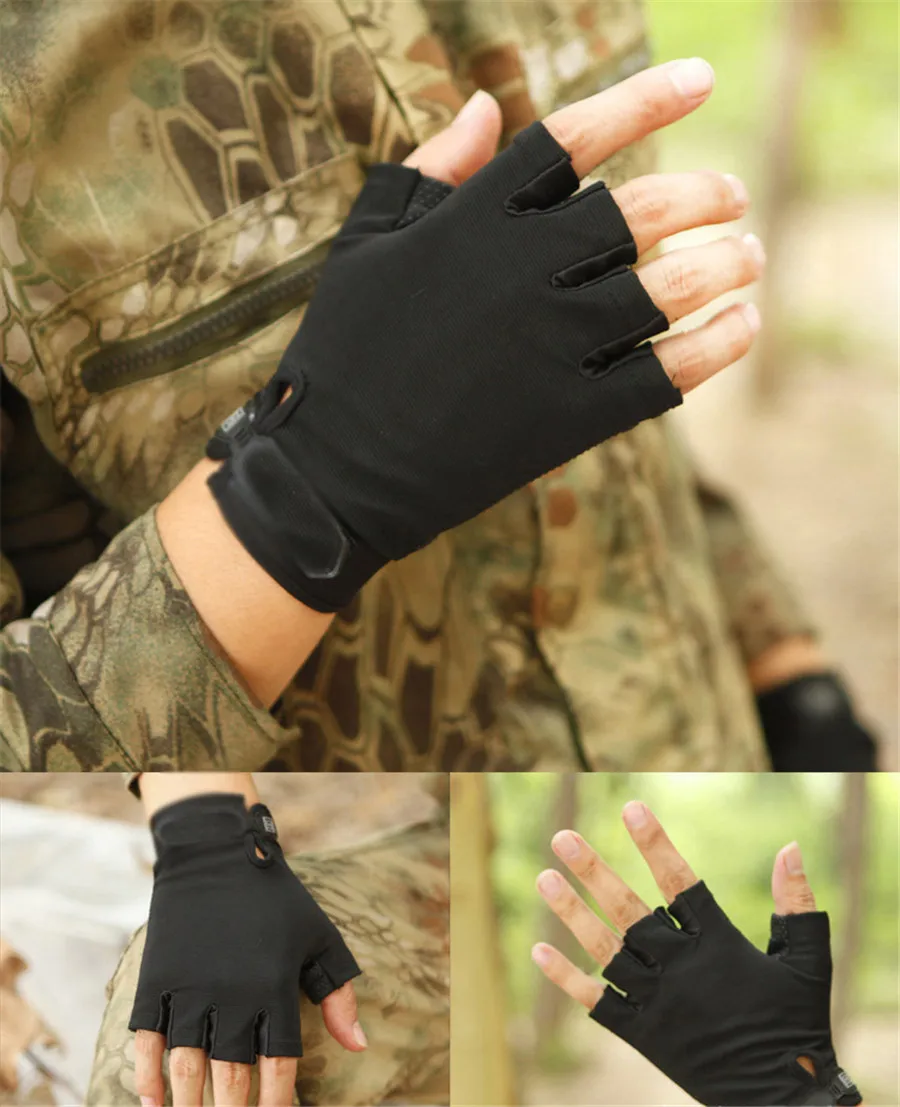 Anti-slip Camouflage Fingerless Fishing Gloves Man (3)