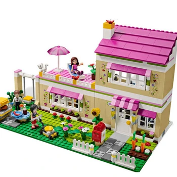 

Compatible With Lepining Friends Olivia's House Building Bricks Blocks Toys For Children Girl Game Castle Gift