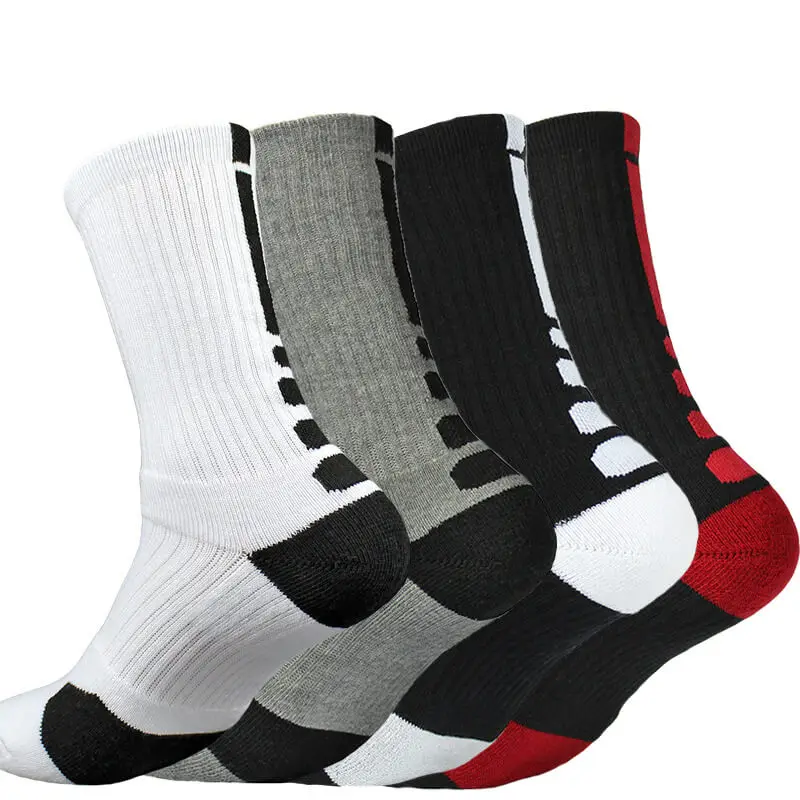 

5 Pairs Men's Sport Socks Crew Skating Basketball Ankle Sock Sport Socks 7-12 Cycling Bowling Camping Hiking Sock 5 Colors