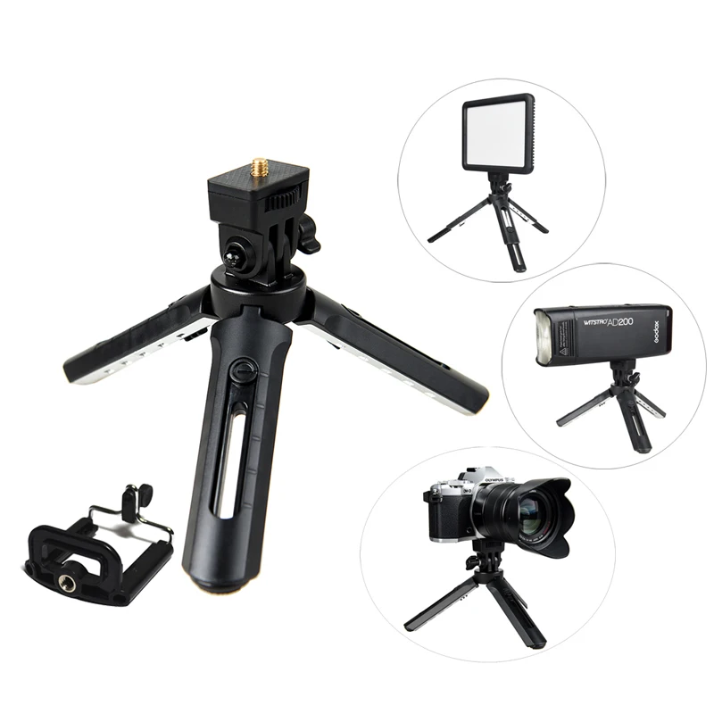 

Godox Mini Table Tripod MT01 with 1/4" Mounting Screw 5 Levels Adjustable For Digital Camera DV Cellphone AD200 Flash LED Light