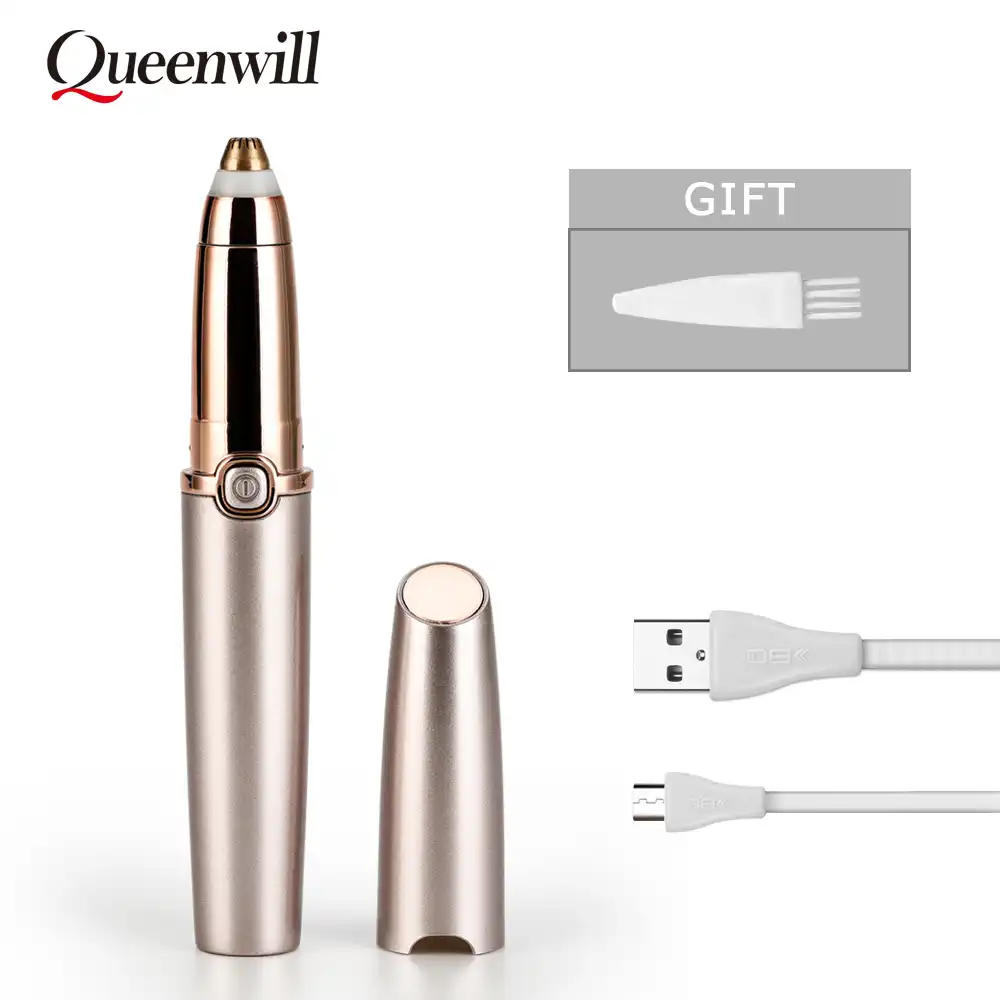 painless laser tip technology electric eyebrow hair removing pen