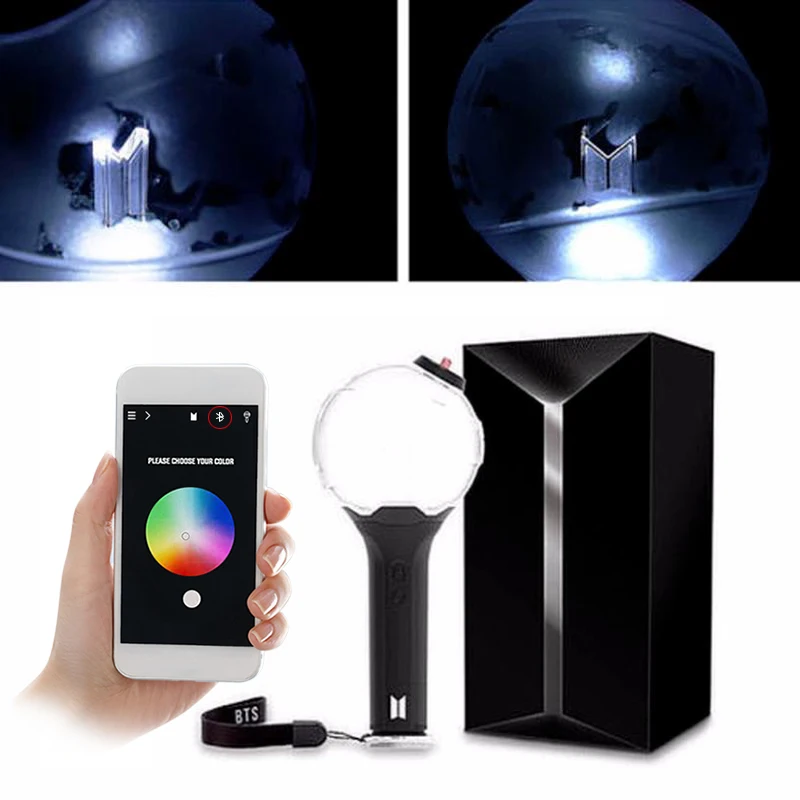 

SGDOLL Korea Hip Hop Lightstick Light Bomb Ver.3 Ver.2 Ver.1 Light Stick Concert Glow Lamp With Bluetooth Fans Gift Luminous Toy