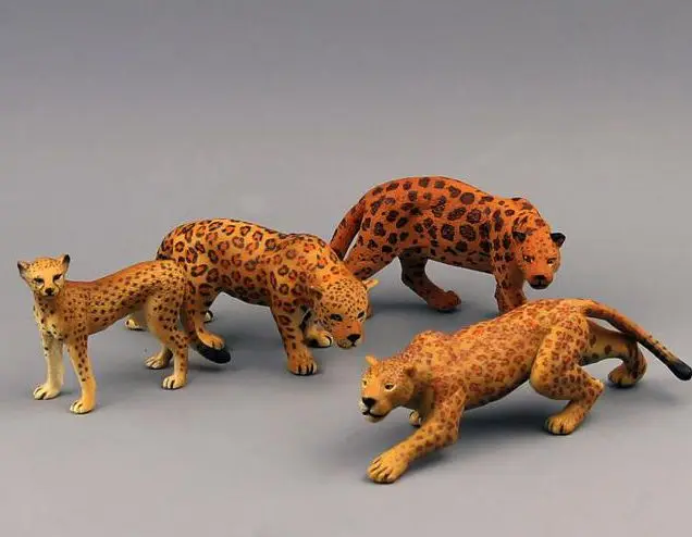 pvc figure wild animals toy leopard model panther tiger