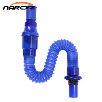 

Narcyz Brand new blue basin plastic water pipe double deodorant flap basin retractable stereo plastic hose XSQ1-24
