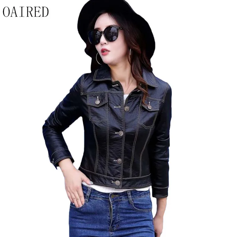 Petit Manteaux Plus rouge Moto army Noir Vestes Court Habillement Cuir Green Femmes En Oaired Manteau 2018 La Nouveau Veste Taille Mince zqgdgaw