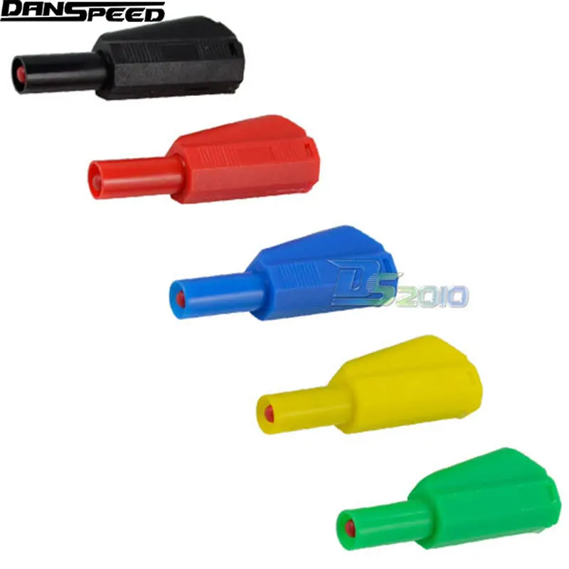 

5 pcs 4mm Seal Insulated Safety Protection Banana Plug 5 Colors for Test Probes