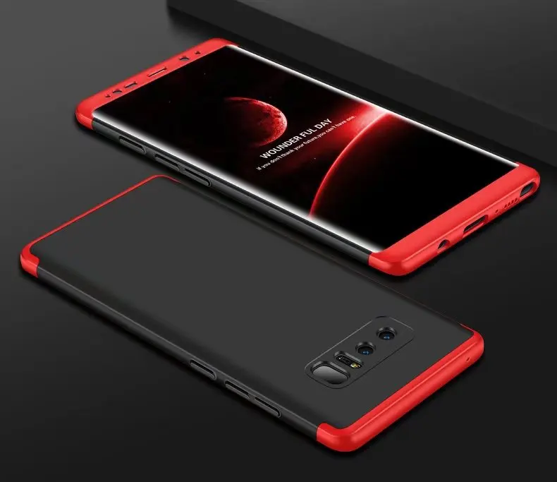 

For Samsung Galaxy Note 8 Case Luxury Hard 3 in 1 Matte Coque Armor Hybrid Protective back cover cases for samsung note 8 shell