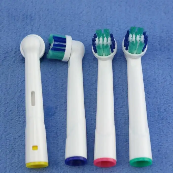 12 шт пакеты электрические головки зубных щеток двойные запасные Кольца Зубные щетки подходит для полости рта B Vitality EB-17A зубочистка