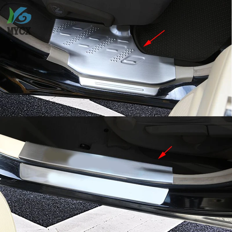 

Chrome entry guards door sills thresholds for toyota Highlander 2008 2009 2010 2011 2012 car styling auto accessories 8pcs