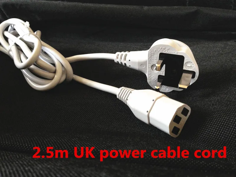2.5M STRONG right Angled Kettle Lead Cable Power UK Plug Cord IEC C13 3