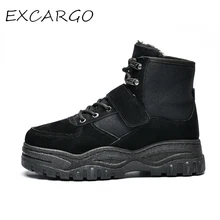 Новинка года; зимняя мужская хлопковая обувь; теплые зимние ботинки; увеличивающая рост мужская обувь на толстой подошве; корейский стиль; популярные ботинки Martin Bo