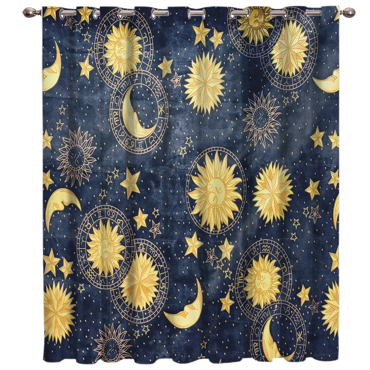 Sun Moon Planet Universe And Sky Navy Room Curtains Large Window Bathroom Decor Outdoor Bedroom Fabric Decor Kids Window Curtains Aliexpress
