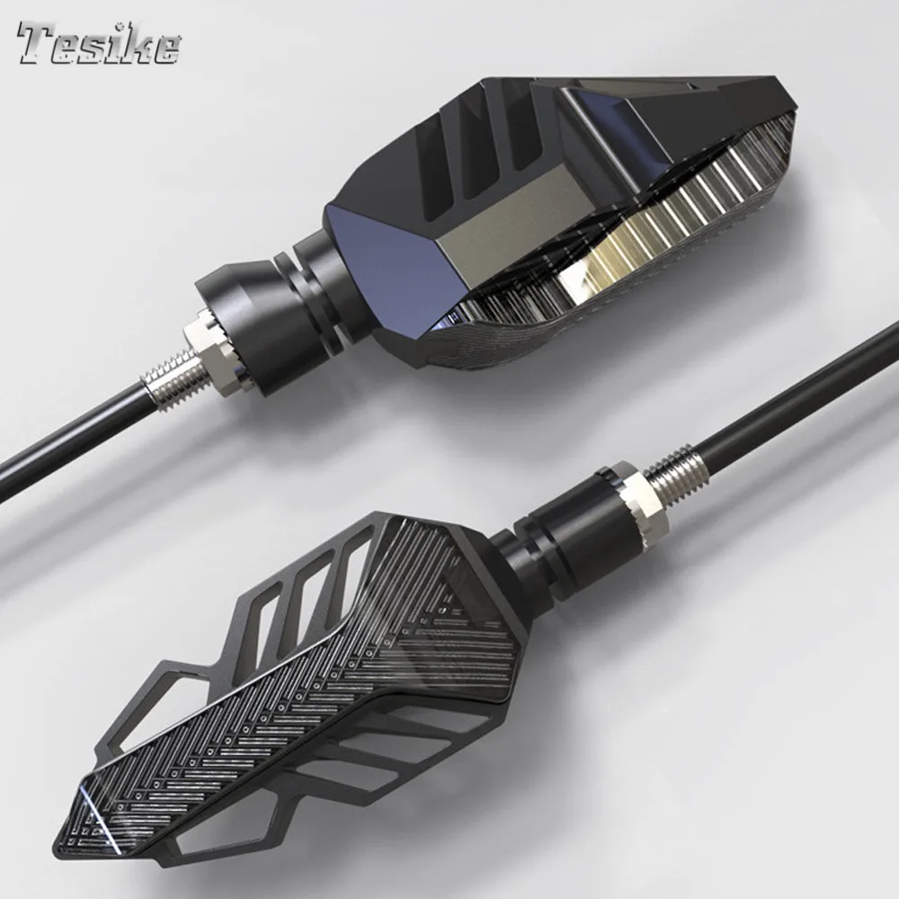 

Turn signal light Motorcycle M10 Universal LED Turn Signal Indicator Amber Light 12V Flowing Sequential arrow light