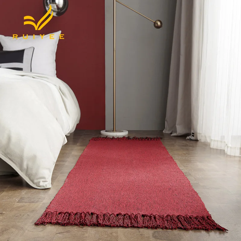 RUIYEE бренд ковры спальня гостиная диван коврики современный минималистский прямоугольный одеяло с кисточками Nordic ветер одеяло