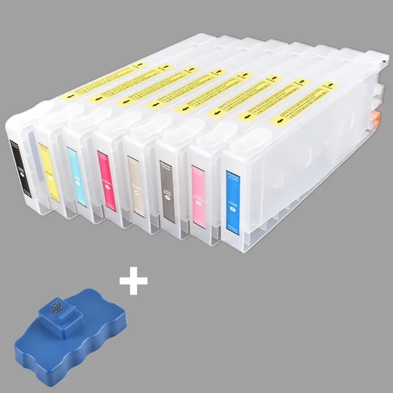 T5631-T5639 T6031-T6039 пустой многоразовый картридж + сброс чипа для Epson Stylus Pro 7800 9800 7880 9880