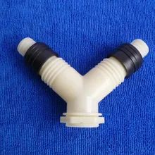 Vidric кухонная раковина Санузел воды Micromax, тканевой яркий тройник трубы шарнир Y Тип двойное уплотнение кольцо соединение