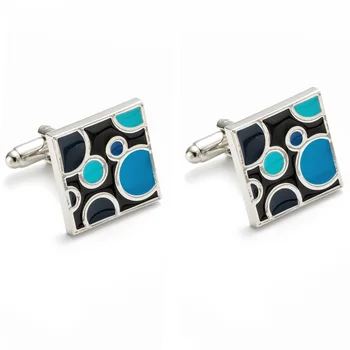 

30pair per lot New Arrival Enamel Circle Cufflinks Wholesale Gemelos Wedding Gift French Shirt Cuff links Men Jewelry 142