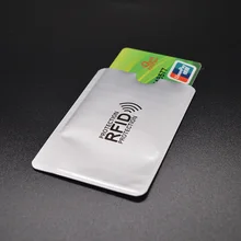 Aluminum Anti Rfid Reader Blocking Bank Credit Card Holder Protection New Rfid Card Reader Metal Credit Card Holder Rfid NFC
