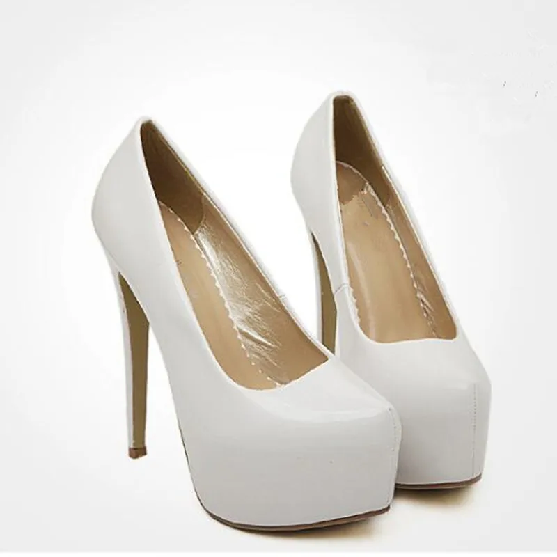 TTSDARCUPS New women shoes platform heels Super high heel 15CM sexy Nightclub pumps Big size 35-44 Estos zapatos son mujeres.
