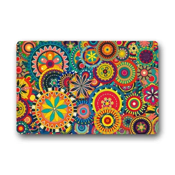 

Abstract Fractal Geometry Flower Doormat Custom Floor Mat Rug Indoor Outdoor Bathroom Mats Soft Anti-Slip Carpet