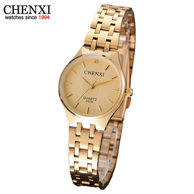 CHENXI Brand Waterproof Women Watch Gold Ladies Quartz Watches Golden Women Wristwatch Relogio Feminino Montre Femme Reloj Mujer