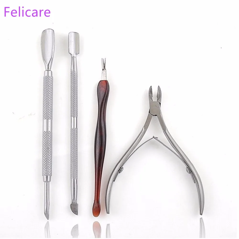 4PCS/SET Stainless Steel Cuticle Nipper, Professional Grade Stainless