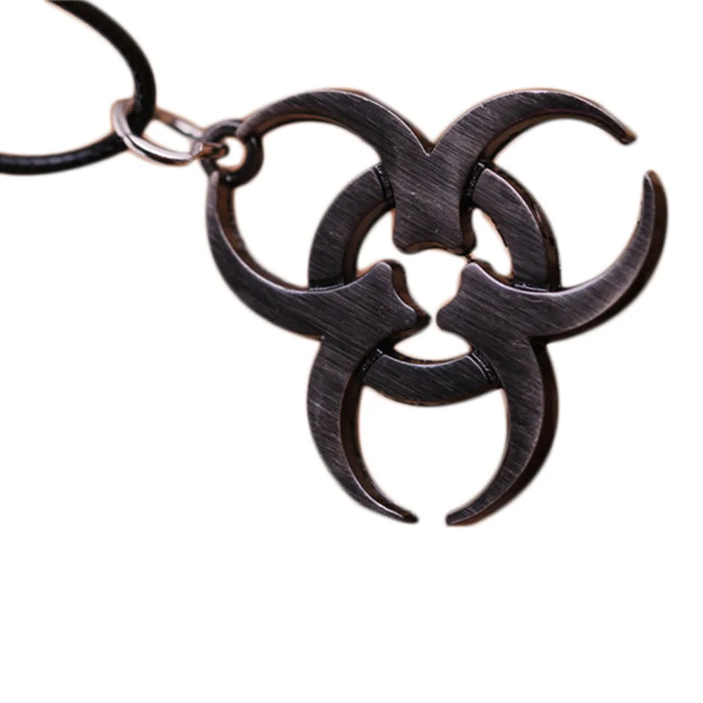 

Hot Sale Necklace Alloy Pendant Rope Chain Biohazard Jewelry For Women And Men Gift