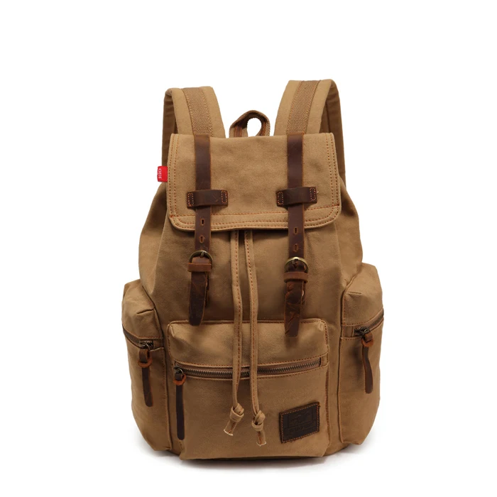 

2017 fashion men backpack school boy shoulder bag for travel large capacity vintage canvas backpacks for campus male hot sale