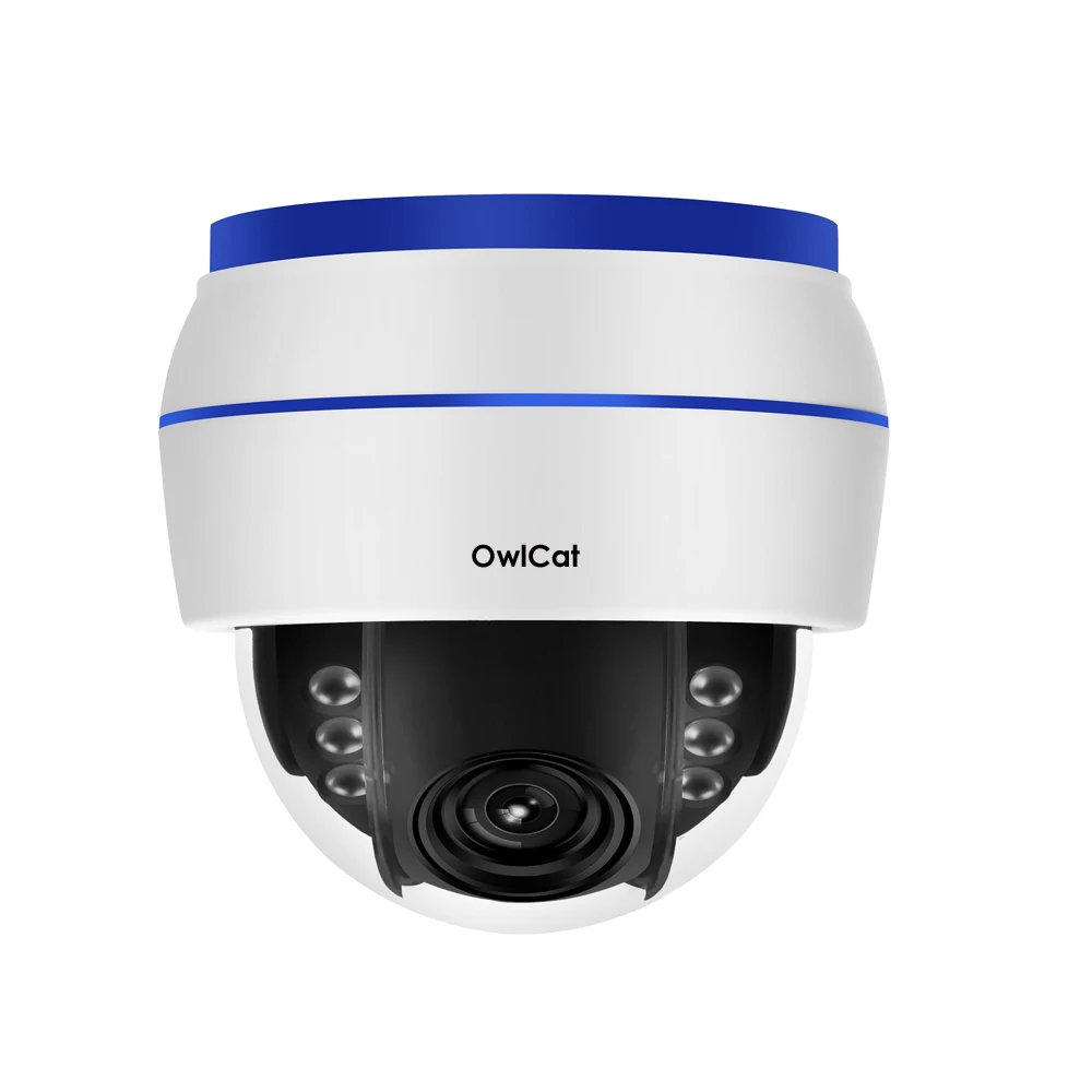 OwlCat Full HD 2mp 5mp камера безопасности Крытая купольная ip-камера 5x Zoom вращающаяся аудио с микрофоном флэш-карта P2P ONVIF Motion