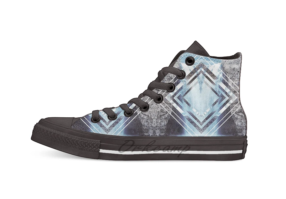 

Don't go chasing waterfalls Unisex High Top Canvas flat Casual Custom shoes Drop Shipping