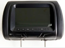 2pcs/slot 7inch headrest car monitor with zipper cover and two av input 480×234 resolution remote control free shipping