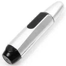 Персональный уход за лицом для мужчин и женщин, безопасность волос уха бровей Бритва для бакенбардов, электрический триммер для носа серебристый и черный цвет