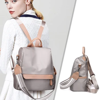 

2-Way Anti-Theft Waterproof Backpack Women Nylon Large Shoulder Bag Best Sale For Women Lady Girl