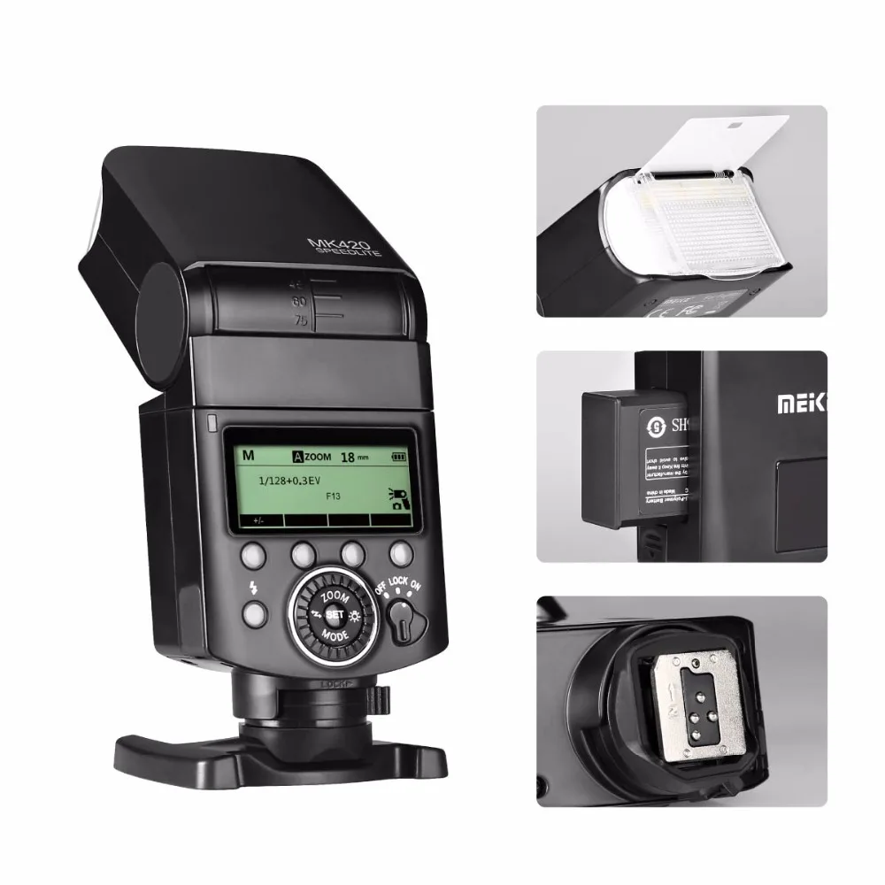 MEKE Meike MK-420F LCD Multi-Functional Long