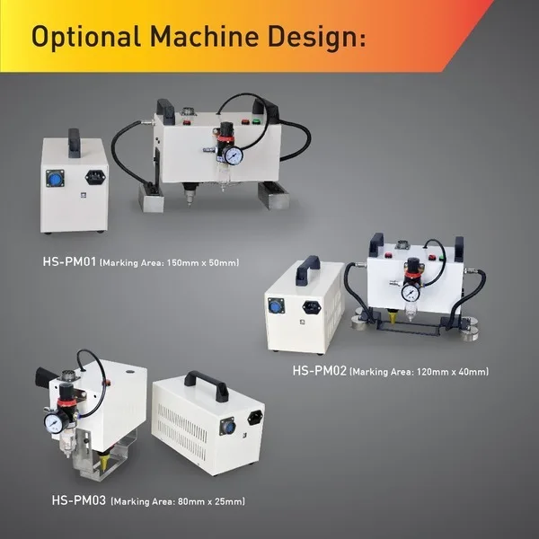 HeatSign Portable Dot Pin Marking Machine For Big Metal Engraving