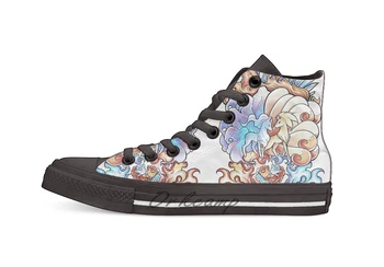 

Ice and Fire Novelty Design Casual Canvas Shoes Custom shoes Drop Shipping