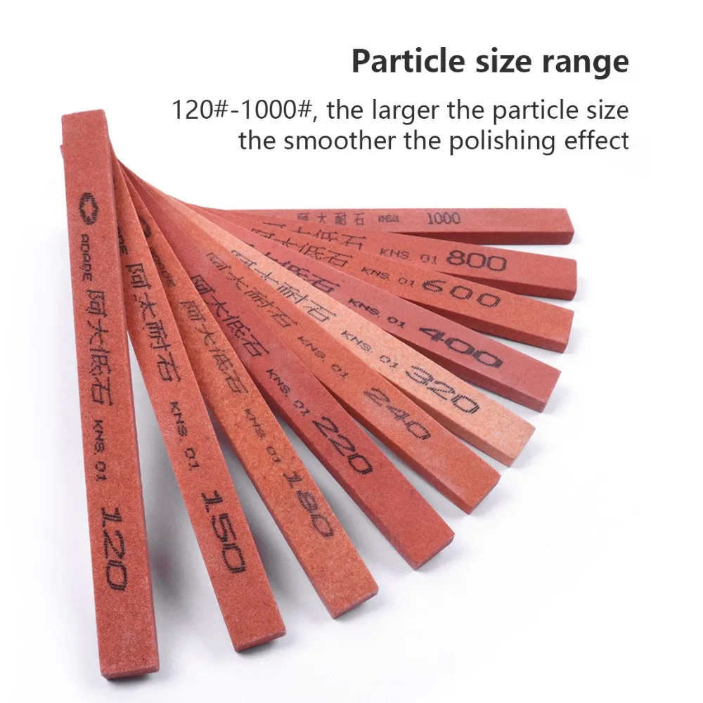 Горячая 1 шт. зернистость 120#-1000# точильный камень 12x6x150 мм точилка для ножей точилка для камня шлифовальный камень абразивный инструмент