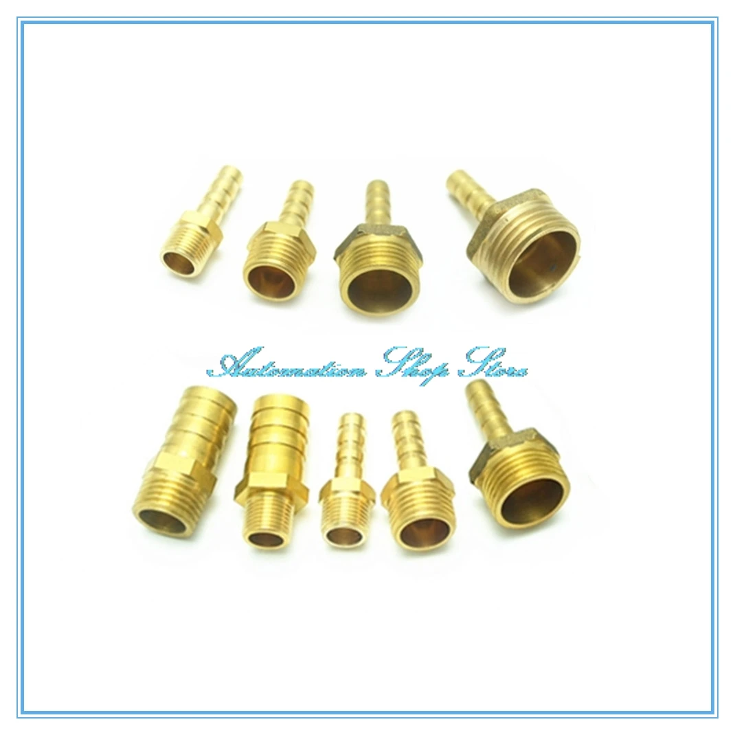 5pcs Brass 12mm to 1/4" BSP Compression Connector Fitting Fuel Gas Hose Coupler 
